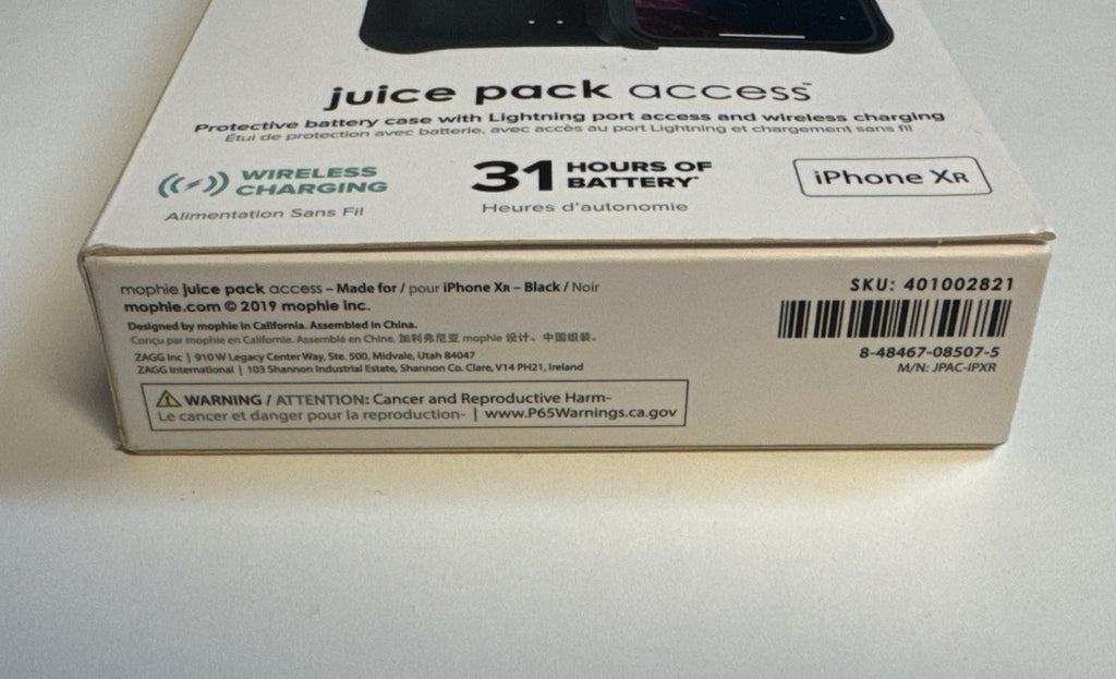 Mophie Juice Pack Access 2000mAh Battery Case For iPhone XR | Black NEW