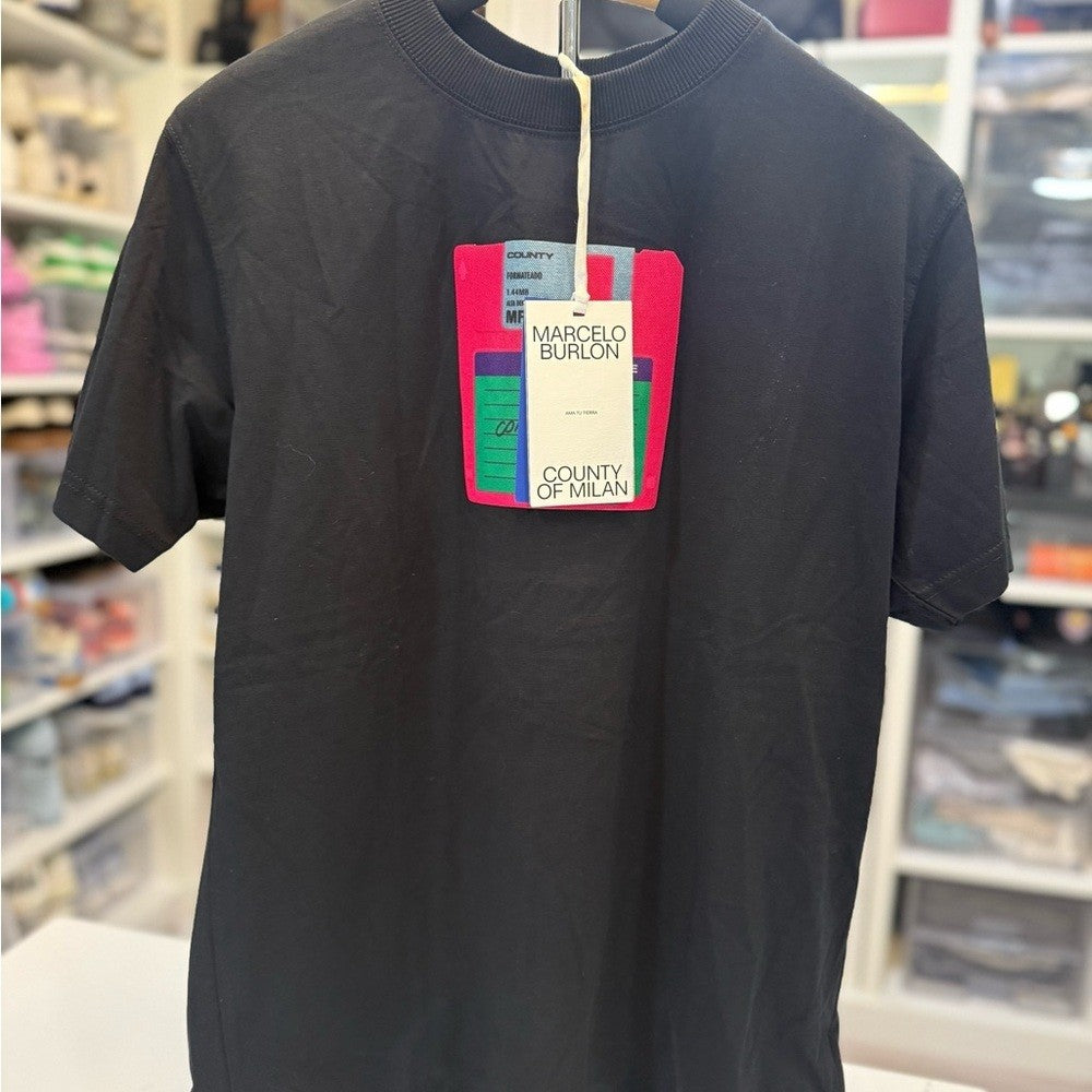 Marcelo Burlón - T-shirt floppy disk Design - New Small