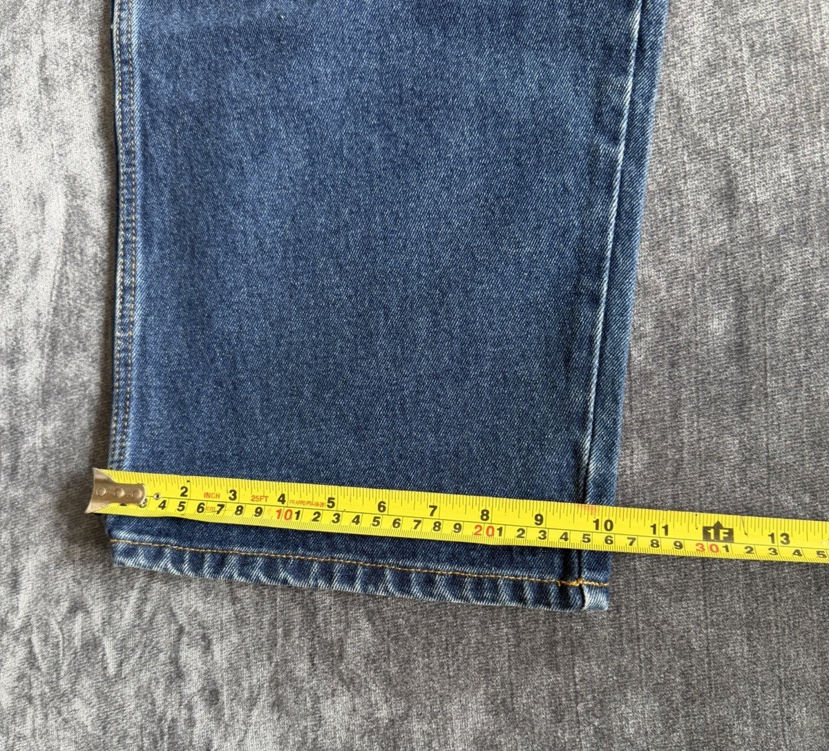 Basic Editions Regular Fit Men’s 46W X 32L Denim Blue Dark Jeans Classic NWT