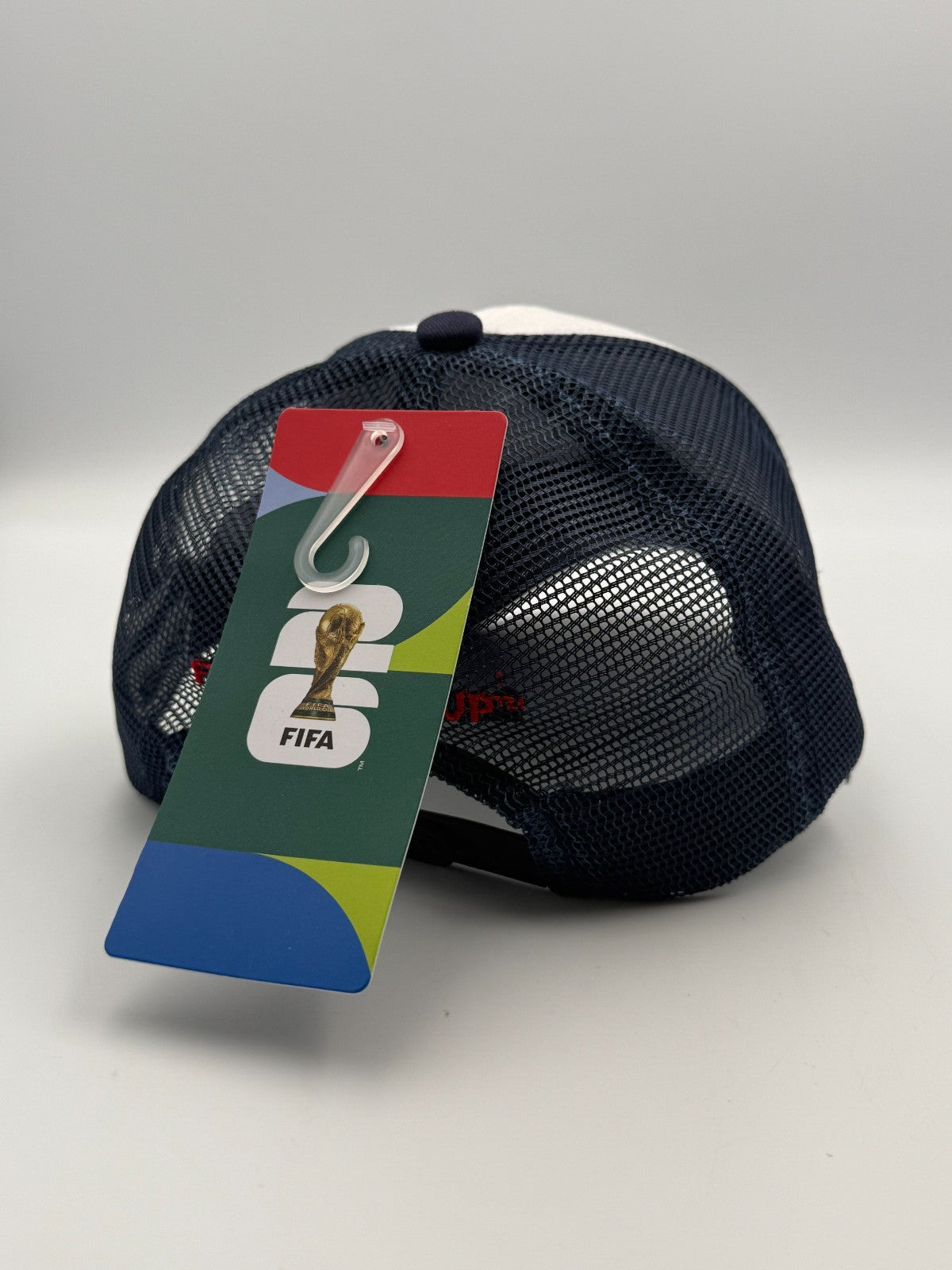 Outerstuff FIFA World Cup 2026 USA Trucker Hat Men White Blue Mesh Snapback Cap