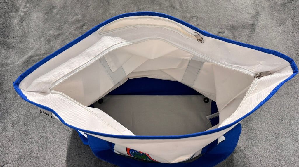 New Vintage Desden Florida Gators White & Blue with Logo Tote Bag