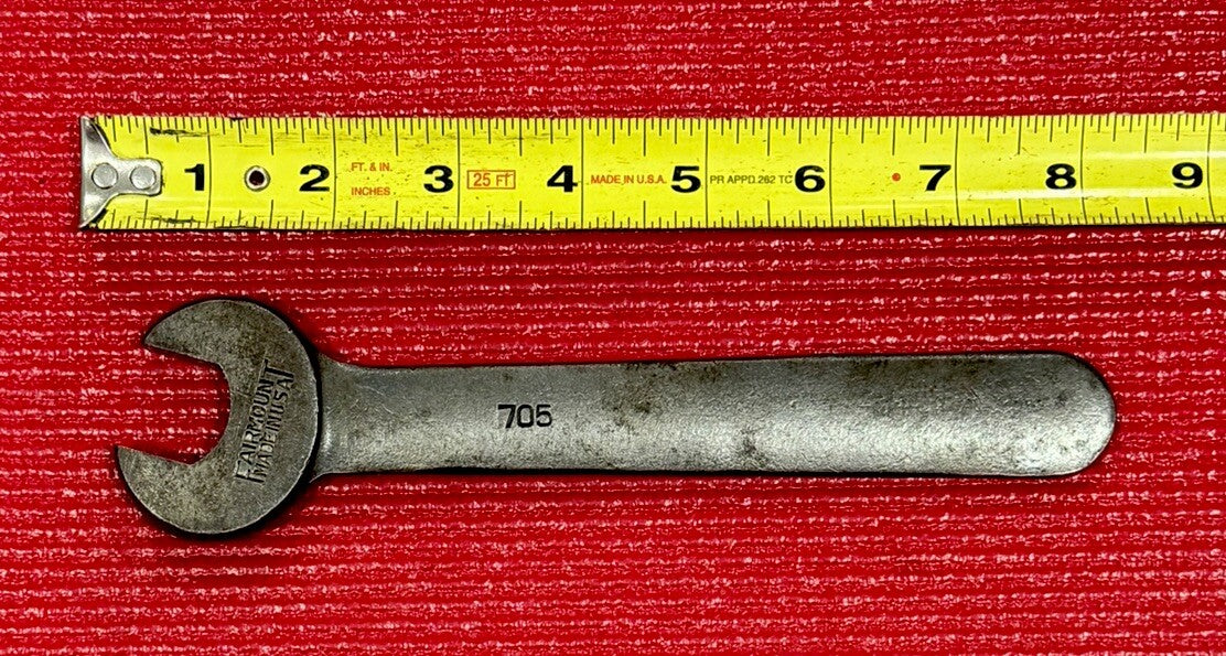Vintage Fairmount Tools 705, SAE 13/16" Open End Wrench Made in USA