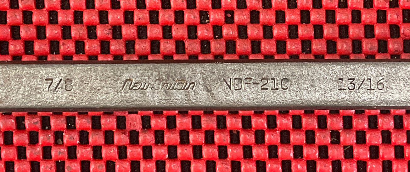 New Britain NDF-210 Double Box End Wrench 13/16" x 7/8" 12 pt.  Made In USA M9