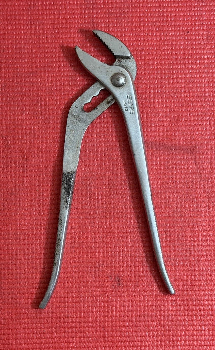 Vintage Sears 3072 Slip Groove Joint Adjustable 9 1/2” Pliers Made In Japan