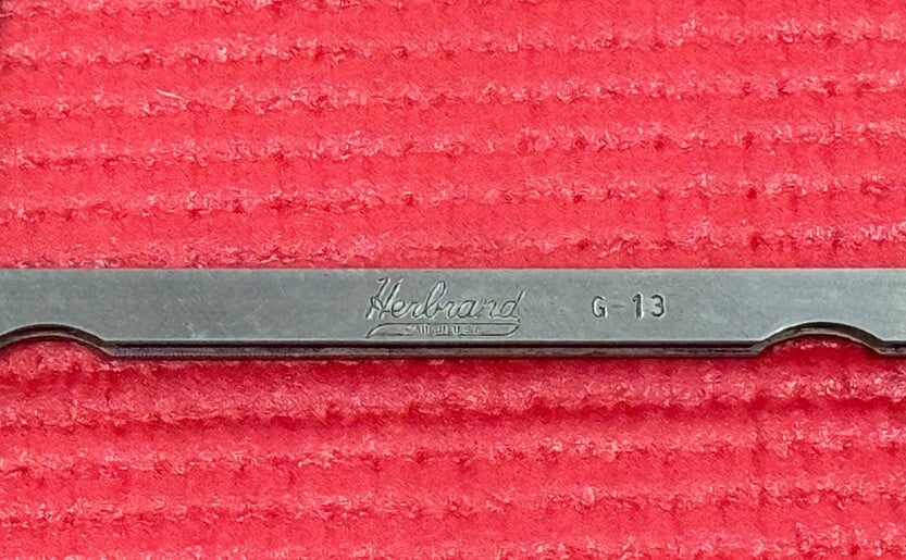 Vintage Herbrand Tools G-13 Feeler Gauge Made in USA