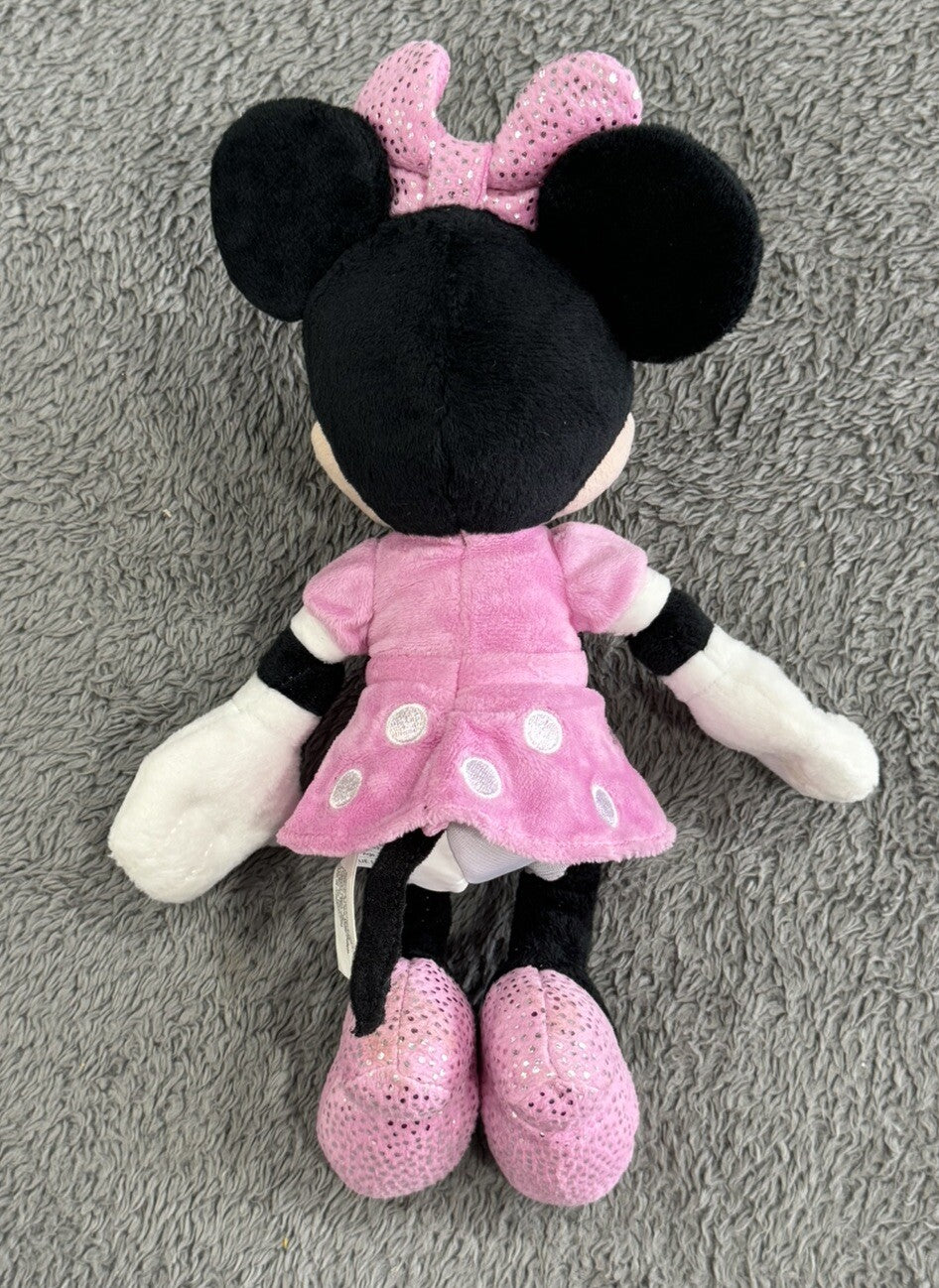 Disney Minnie Mouse 11" Plush Pink Doll | Stuffed Toy Authentic Disney Nice!!