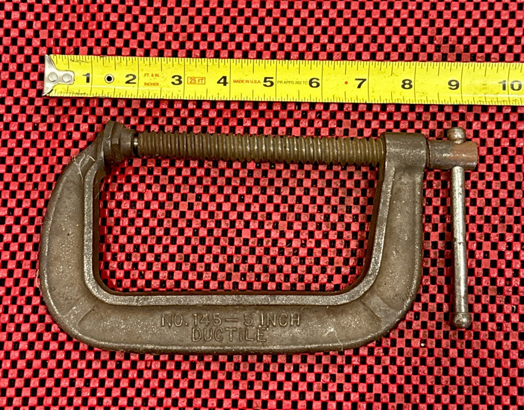 Vintage Brink & Cotton USA C-Clamp 5” Made In USA No. 145 N5