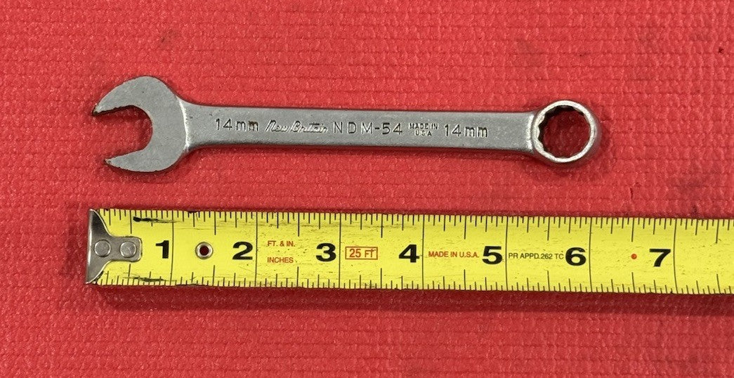 Vintage New Britain NDM-54  14mm Combination Wrench 6 Point Made In USA