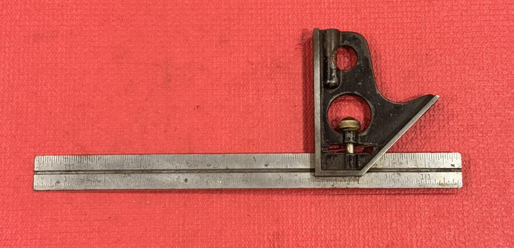 Vintage Steelcraft Combination Square Ruler with Level Made in USA