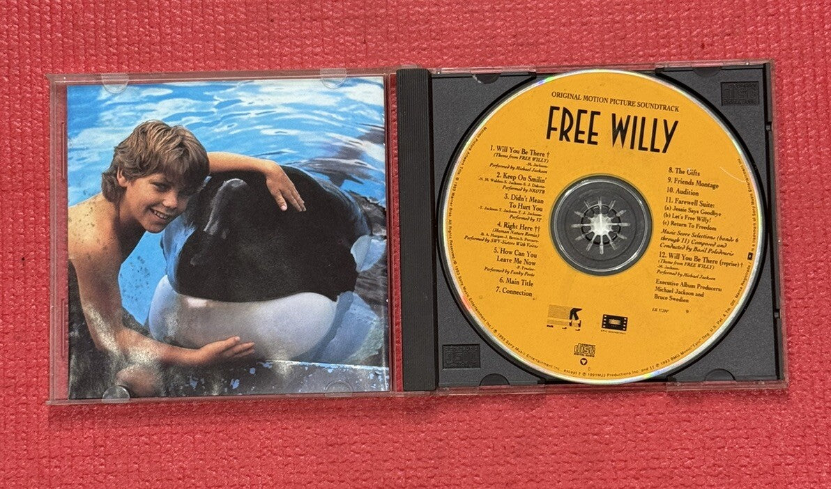 Free Willy Original Motion Picture Soundtrack Music CD Featuring Michael Jackson