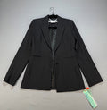 Off-White Tailored Suit Jacket Women 42 Black Tailored Fit Structured Shoulders