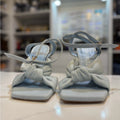 Stuart Weitzman Women's Light Blue Bow Heels