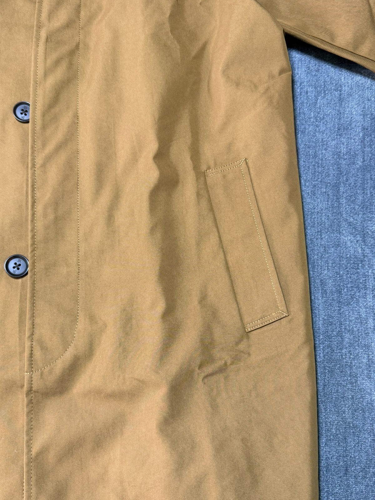 Banana Republic Modern Trench Coat Men's Large Khaki Long Sleeve Collared Casual