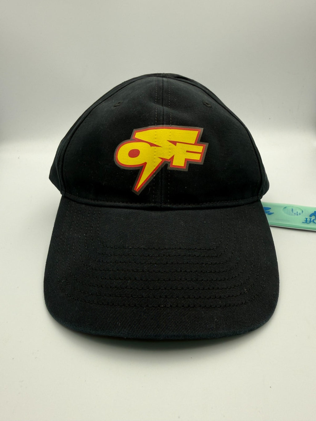 NWT Off-White Thunder Baseball Hat Men's Black Embroidered Sports Snapback Cap