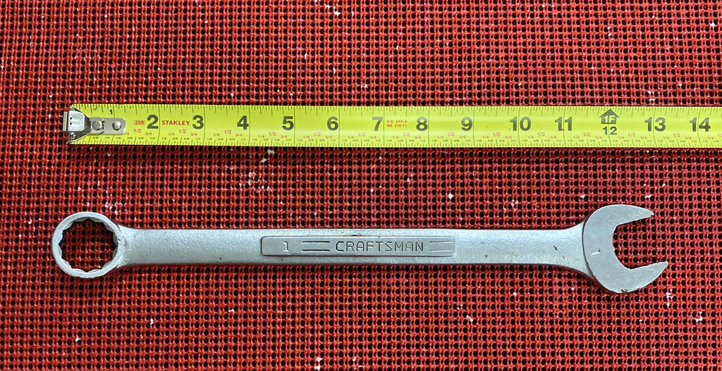 CRAFTSMAN TOOLS -VV- Series 44705 1 Inch Combination Wrench 12 Pt Made in USA M1