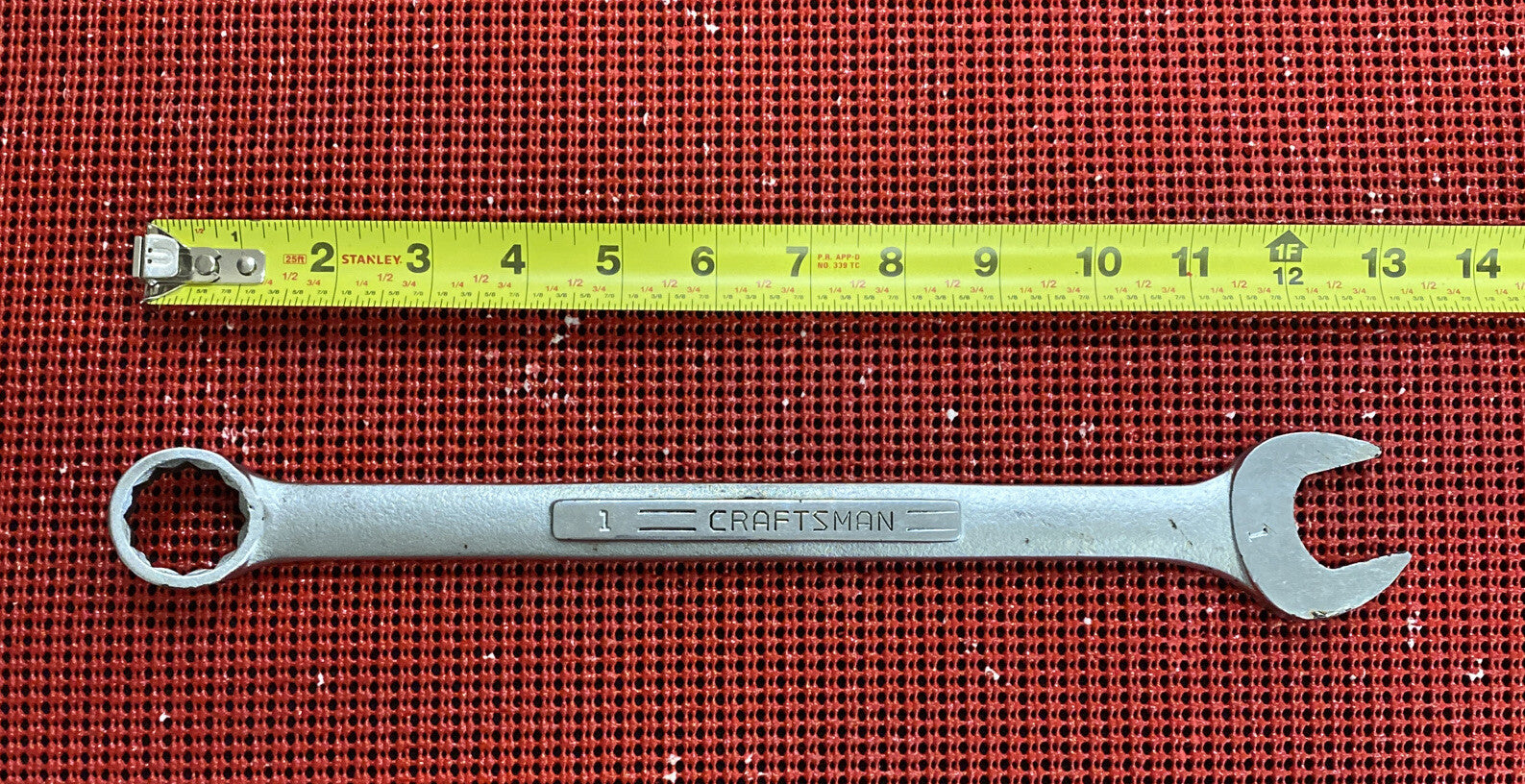 CRAFTSMAN TOOLS -VV- Series 44705 1 Inch Combination Wrench 12 Pt Made in USA M1