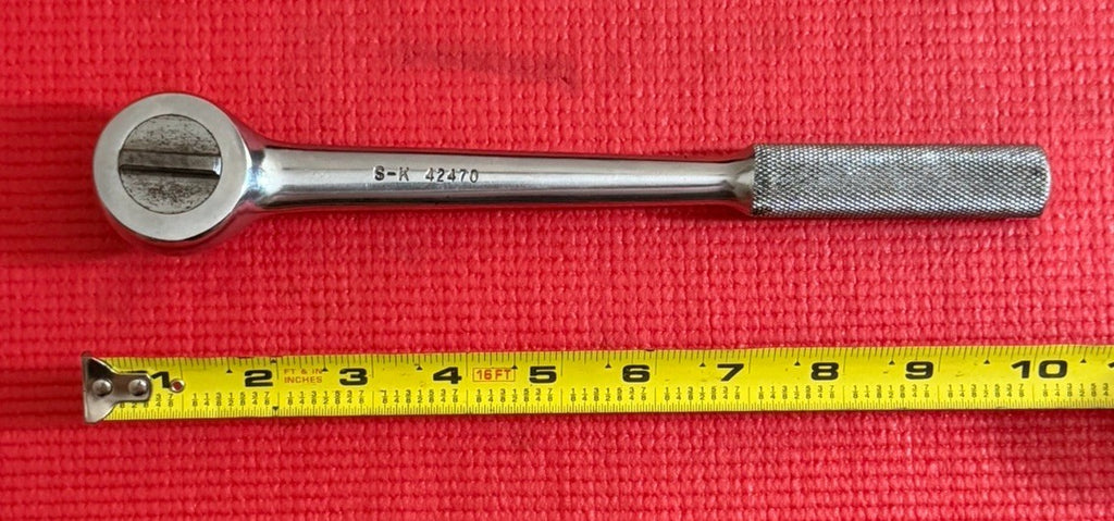 S-K Tools 42470 1/2" Drive Ratchet Wrench Knurled Handle USA Sk