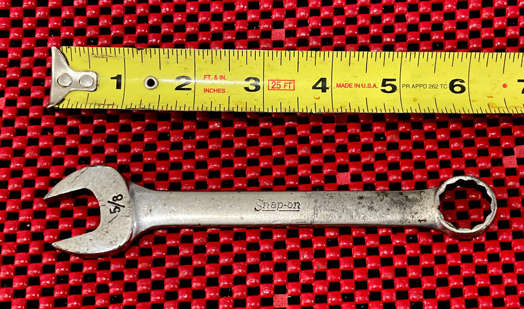 Snap-On Tools OEX200 SAE 5/8 open end box end Wrench used chrome Made In USA N4