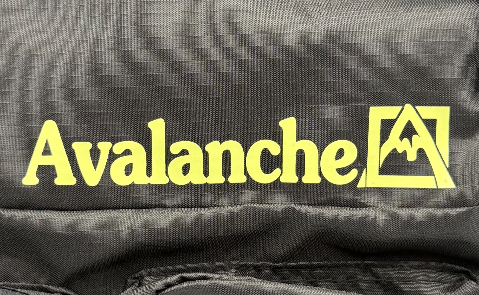 Avalanche Outdoor Supply Co Backpack Black Yellow Hiking Travel School Rucksack