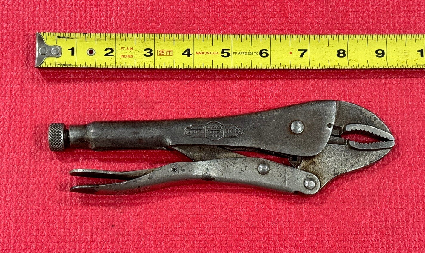 Vintage Rare ViseGrip Petersen Dewitt 10WR, 9" Locking Pliers Made in USA