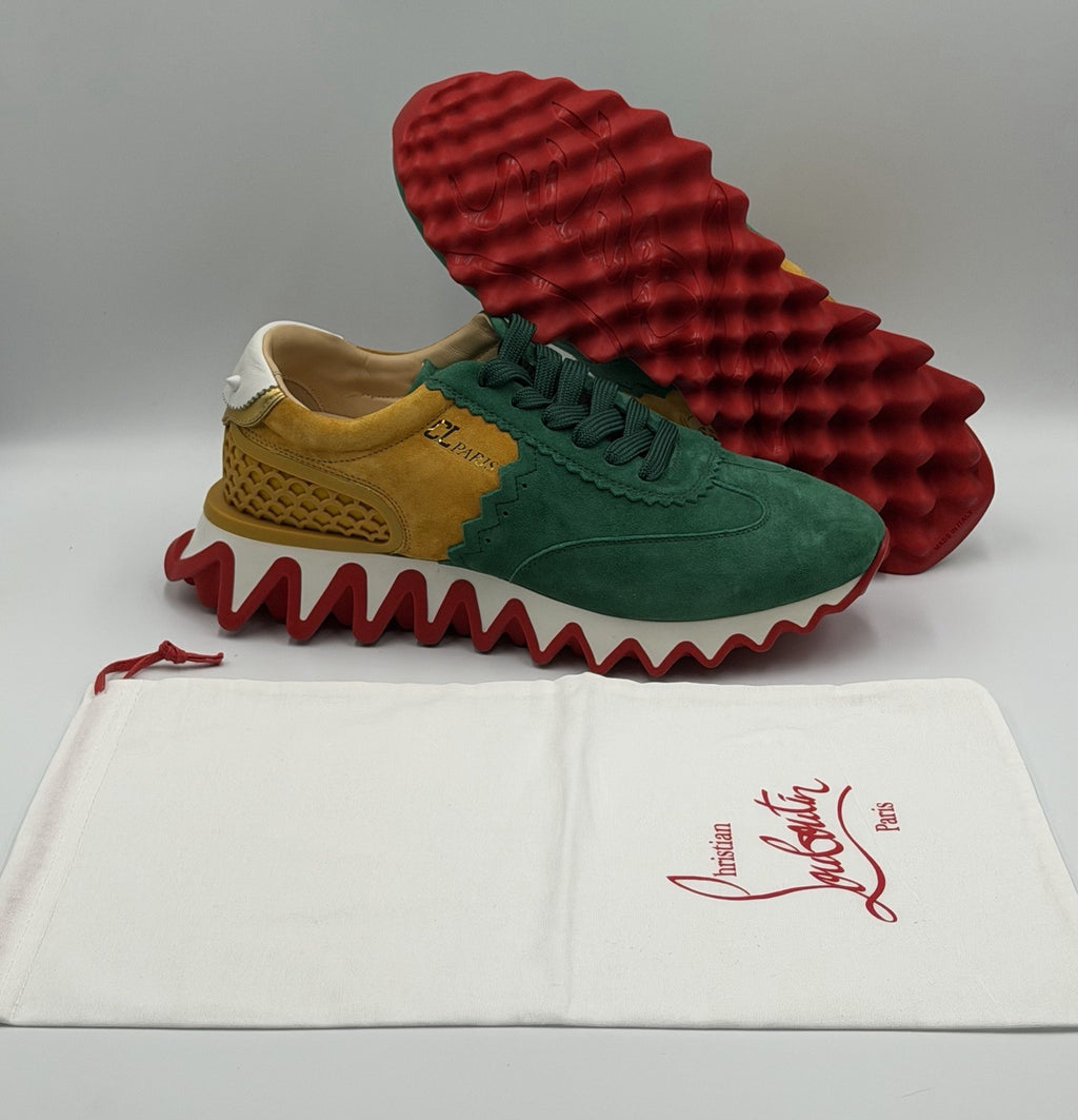 AUTHENTIC Christian Louboutin Loubishark Men's Suede Size 41.5 EU, 8.5 US NEW