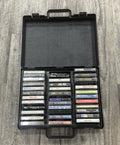 Cassette Tape Lot Of 34 Pop, R&B ,Rock" W/Carrying Case 1970’s 1980's 1990's