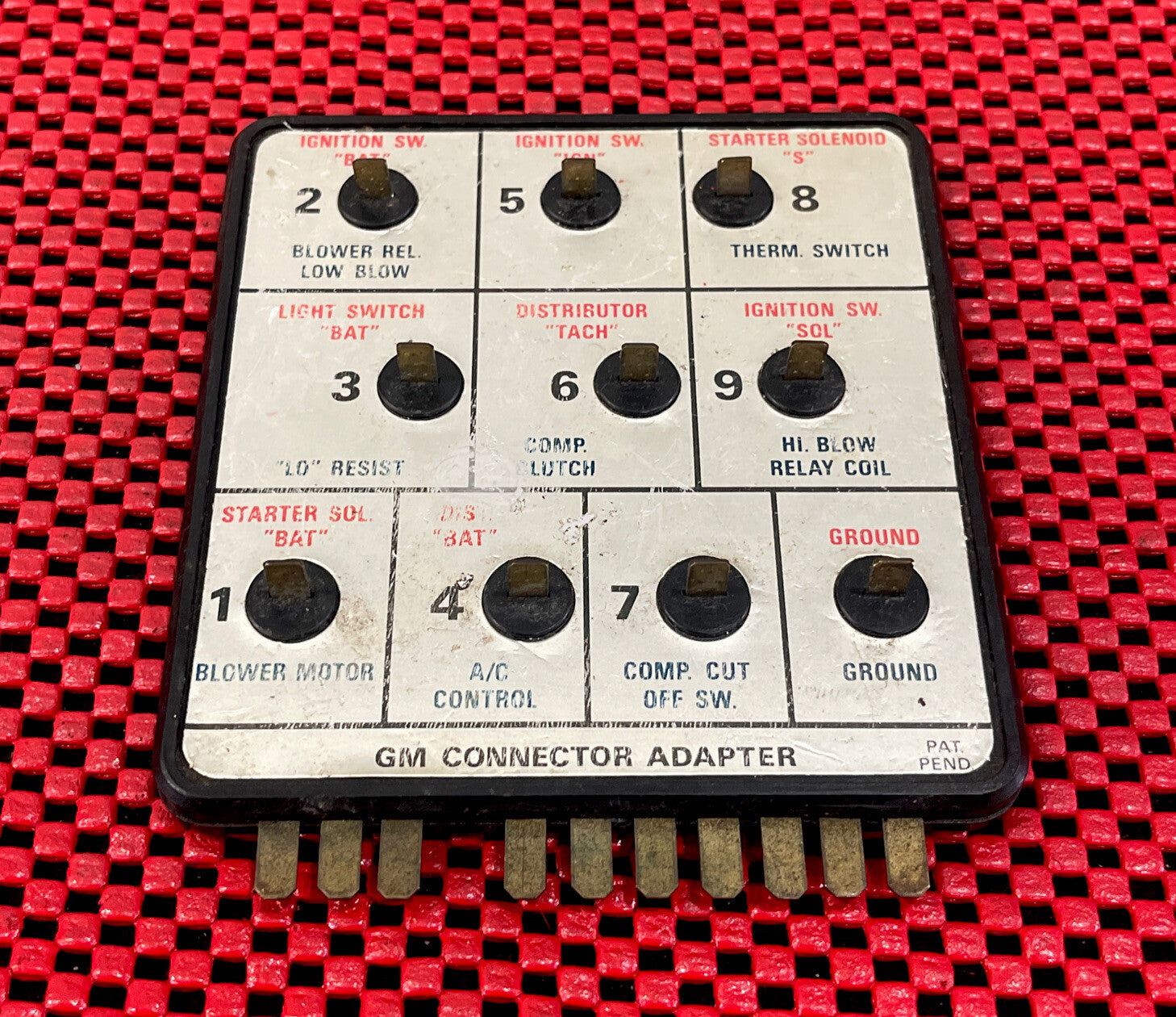 1977 AC DELCO DIAGNOSTIC ADAPTER ST600 B & C BODY GM CONNECTOR ADAPTER N2