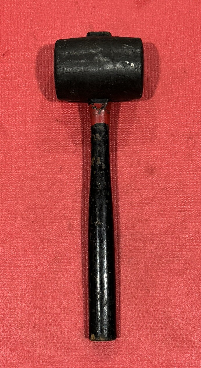 Vintage RARE Vitalic Tools No. 3 Rubber Mallet Hammer w/ Wood Handle
