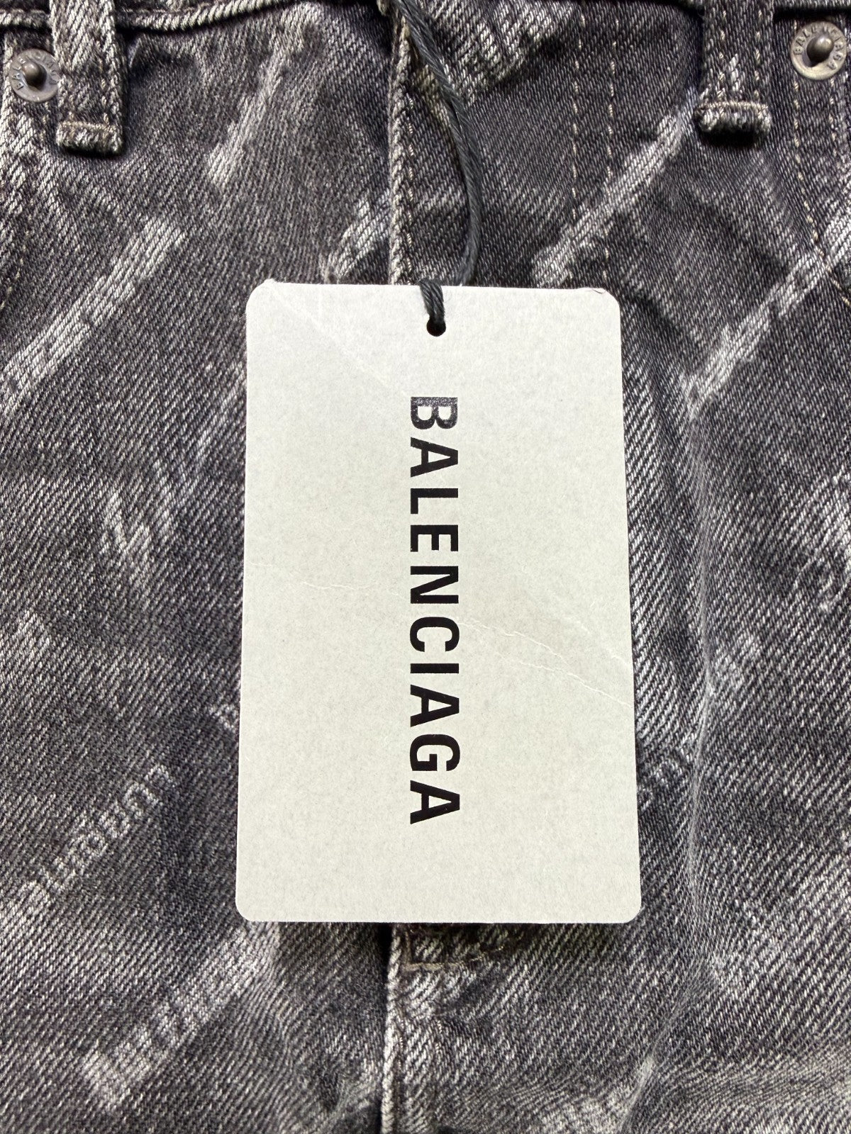 NWT Balenciaga Mini Denim Skirt Women's 36 Charcoal Gray 5-Pockets Casual Wear
