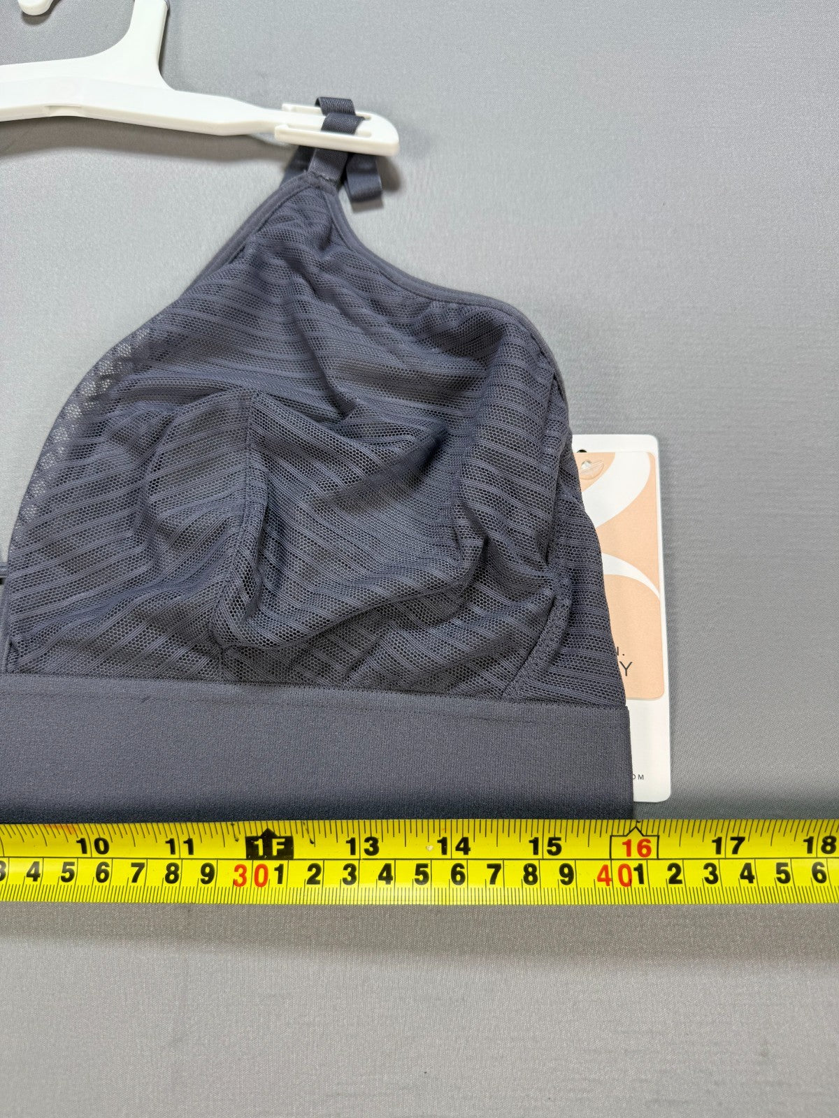 NWT All.You.LIVELY the Busty Stripe Mesh Bralette Bra Women's 3 Gray - Set of 2