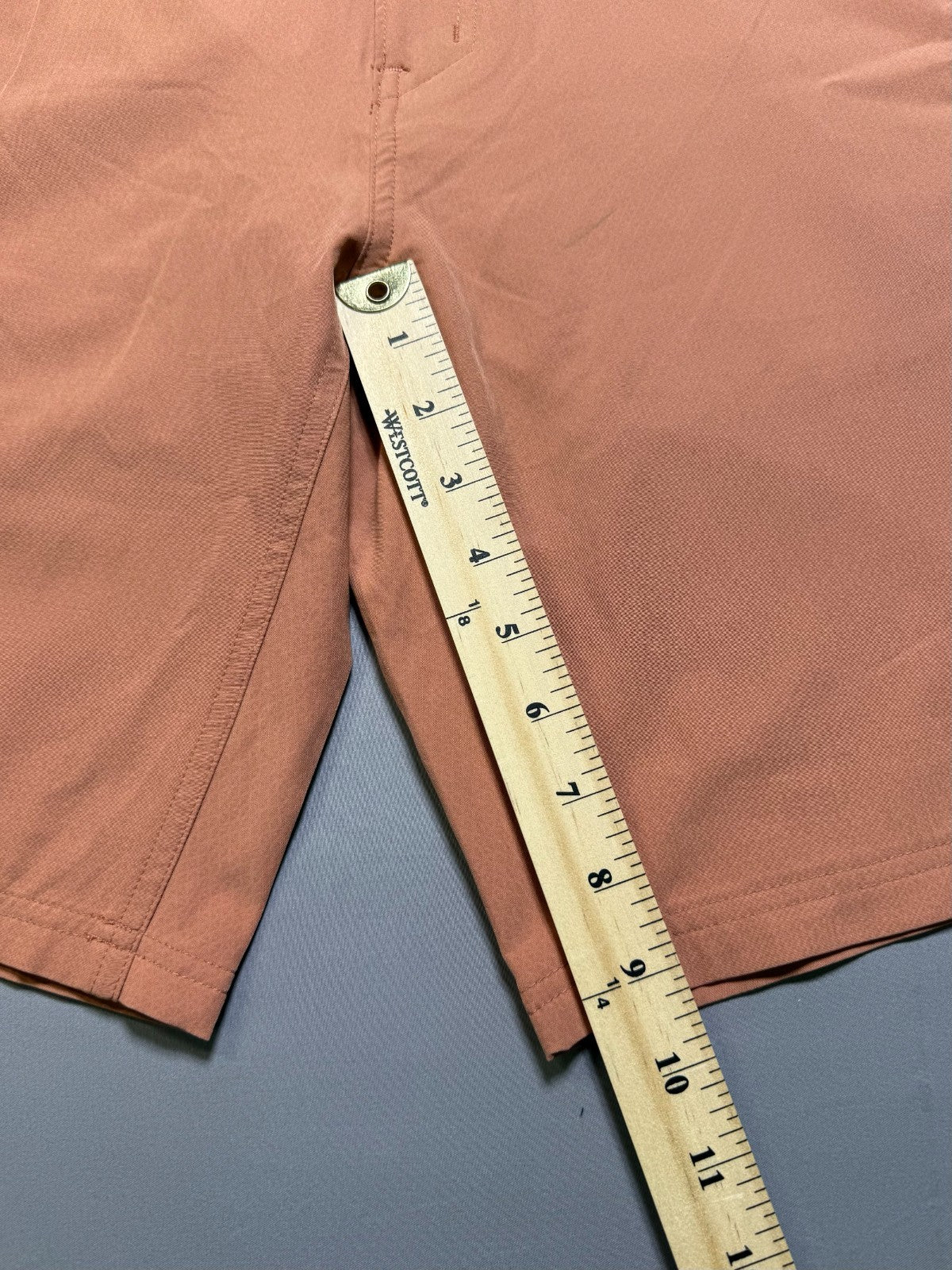 NWT Hurley All Day Trek Hybrid Short Men's 30 Orange Rust 4-Way Stretch Comfort
