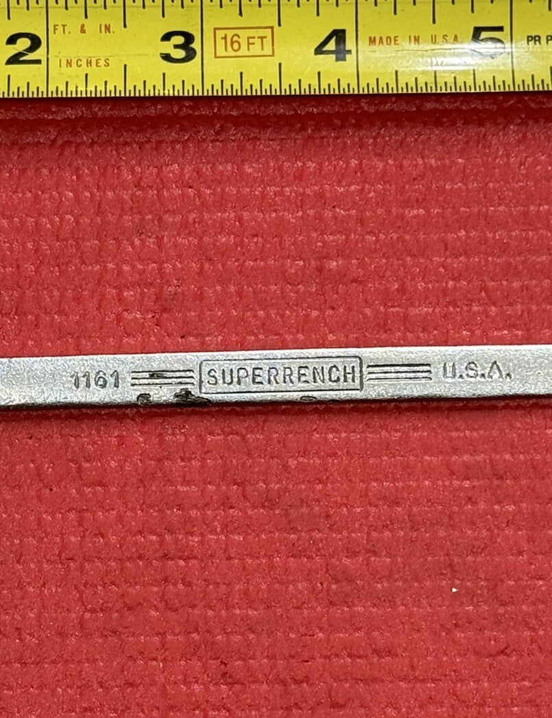 Vintage Williams Tools Superrench 1161 7/16" Combination Wrench 12PT Made in USA