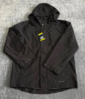 NWT Lands' End All-Weather 3-in-1 Jacket Men's Medium Black Full-Zip Hooded