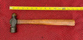 Vintage Plumb Ball Peen Hammer w/ Wooden Handle - 26 oz. USA Made Plomb, PLVMB