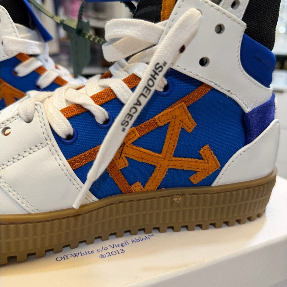 Off-White 3.0 Off-Court Sneakers in Blue and White NEW