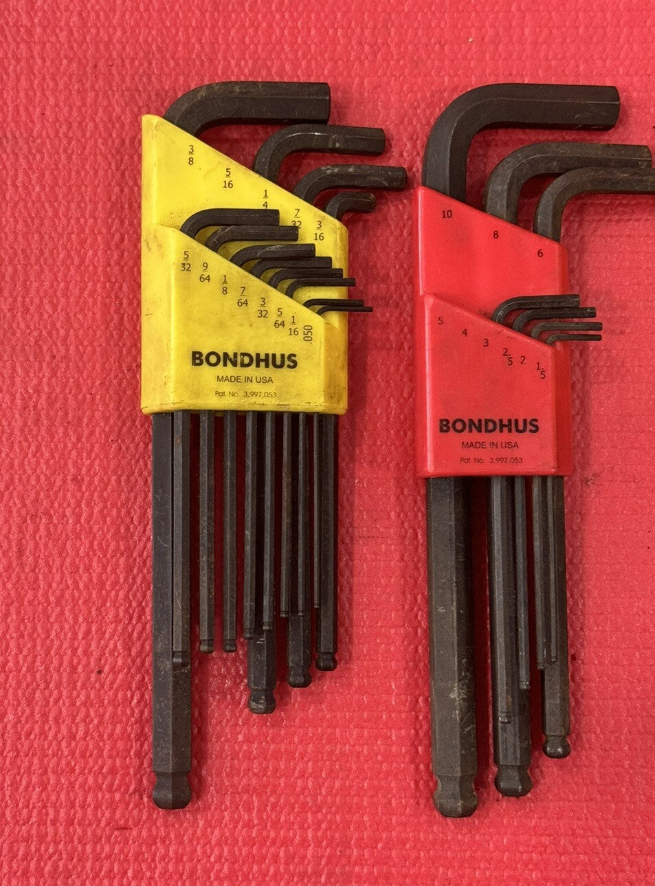 Bondhus Tools 3 PC Set Ball End Tip Hex Key Sets - SAE & Metric 31PCS Total