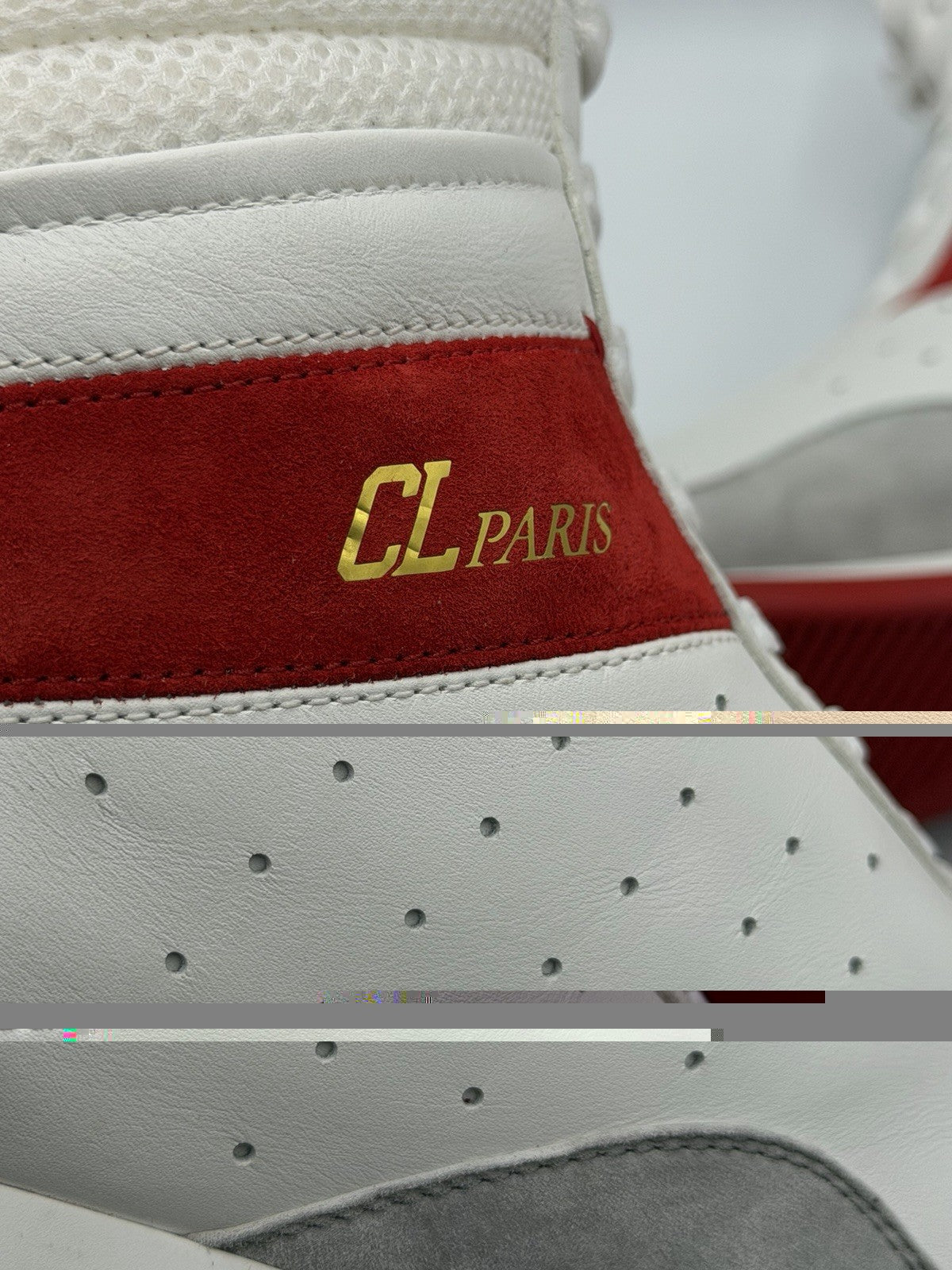 AUTHENTIC CHRISTIAN LOUBOUTIN Suede Knock-Out Boxing Sneakers (42.5 EU; 9.5 US)