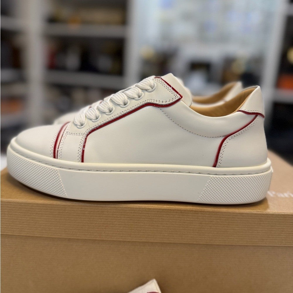 Christian Louboutin Calfskin Patent Vieirissima Flat Sneaker 34 eu / 4w