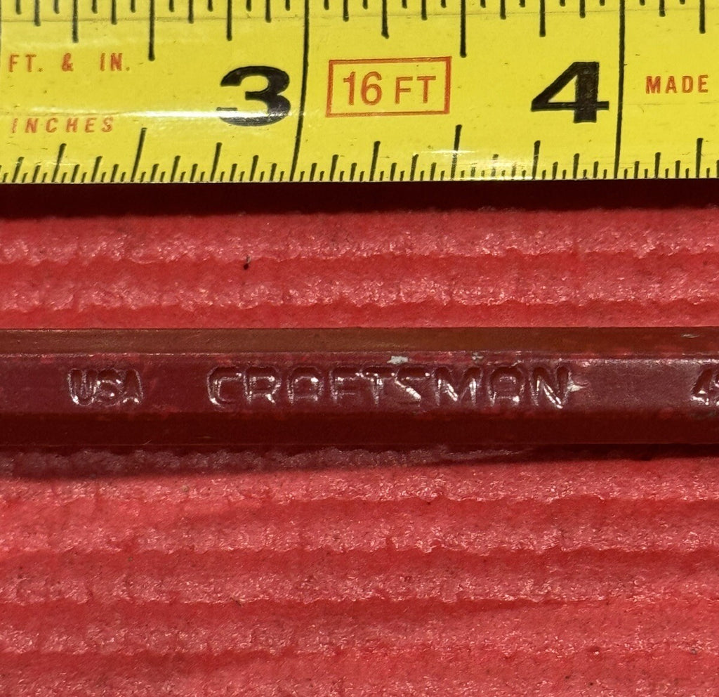 Vintage Craftsman 42884 5/32 Red Pin Punch  5" Inch Long Made In USA