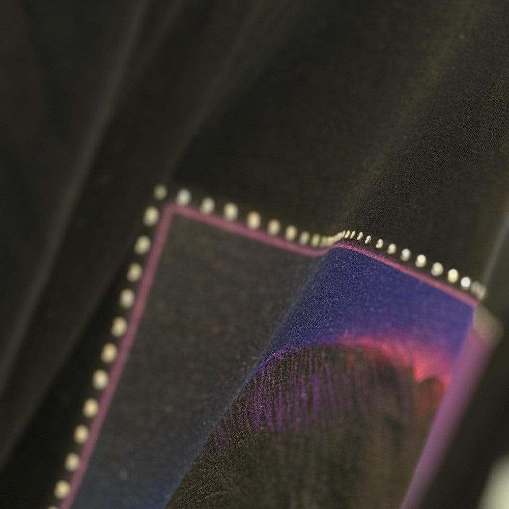 Marcelo Burlon - Rhinestone Stylish Black Graphic Tee
