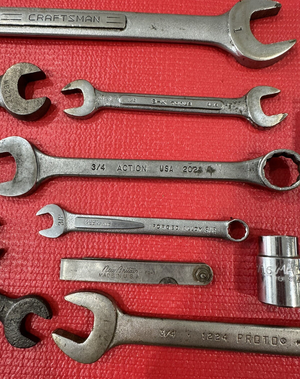 Vintage Lot of 30 USA Tools- Mac,S-K,Craftsman,Proto,NewBritain,Billings