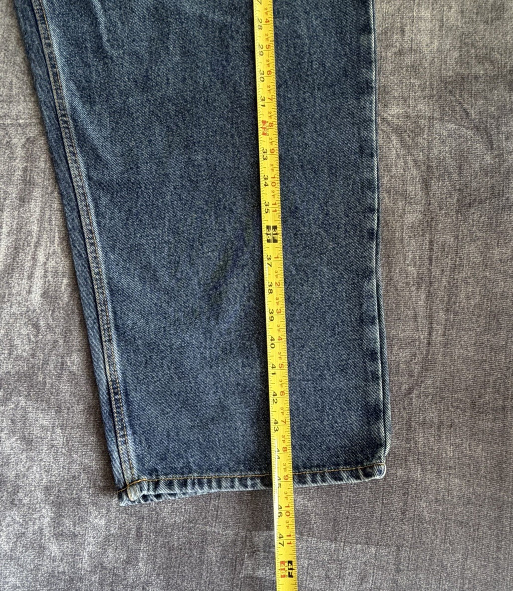 Basic Editions Relaxed Fit Men’s 46W X 32L Denim Blue Dark Jeans Classic NWT