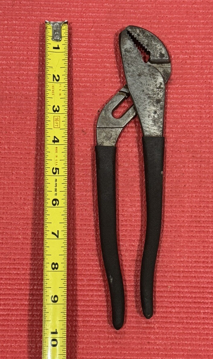 Craftsman 45381 Tongue & Grove 9 1/2" Arc Joint Pliers Black Handle Made In USA