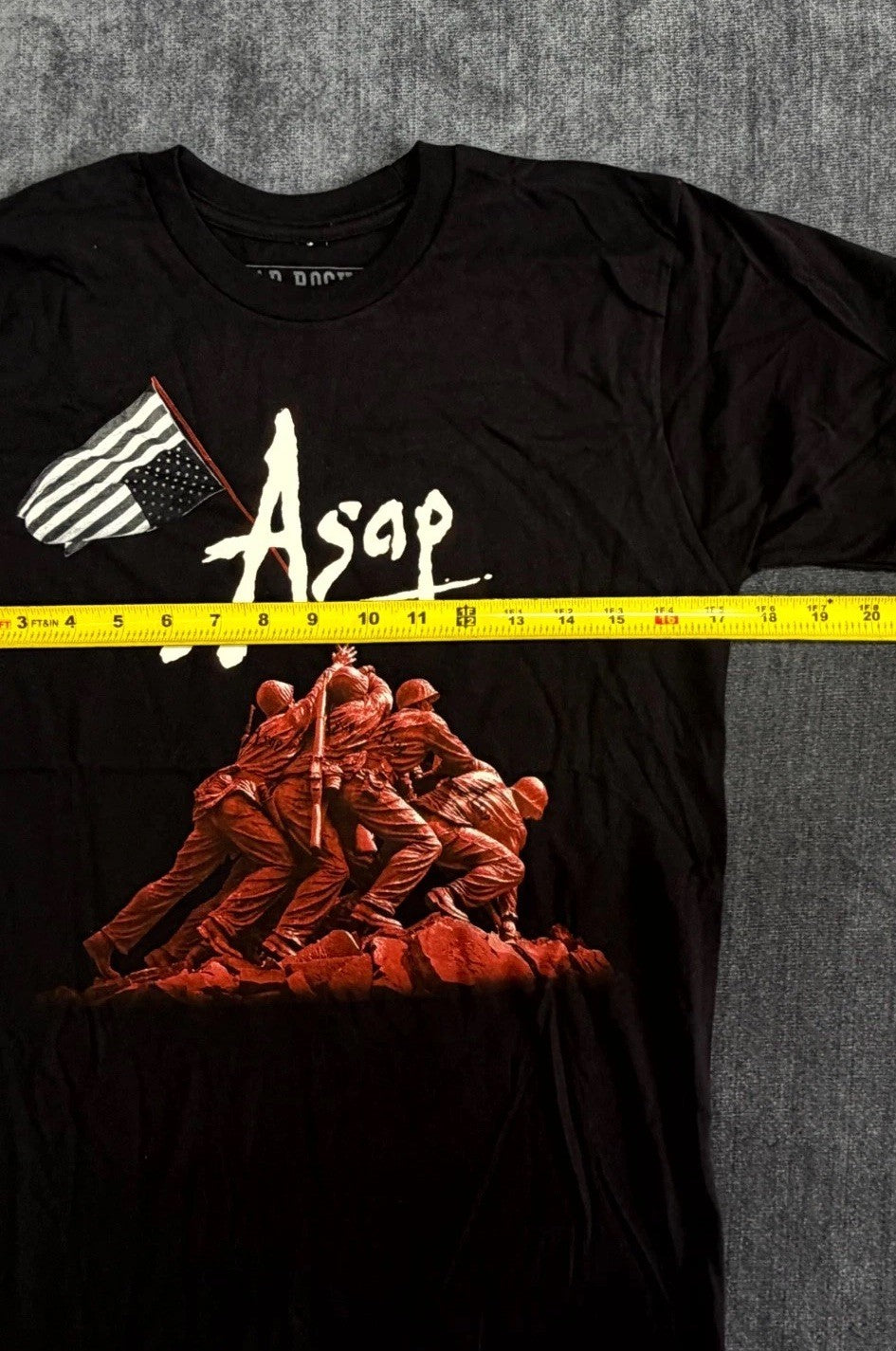 NWOT Asap Rocky 2012 Tour T-Shirt Men's Small Black Short Sleeve Pullover Summer