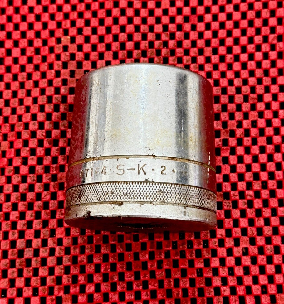 Vintage S-K Tools 47164 Socket, 12-Point, 3/4" Drive, 2" Socket USA MADE N4