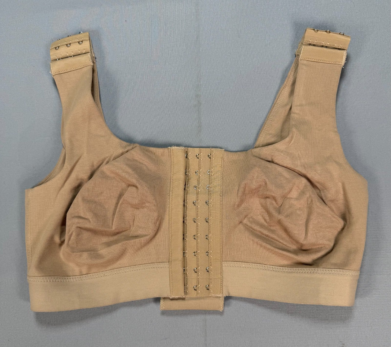 Women's Nude Post Surgery Front Closure Sports Bra Posture Corrector Support Top