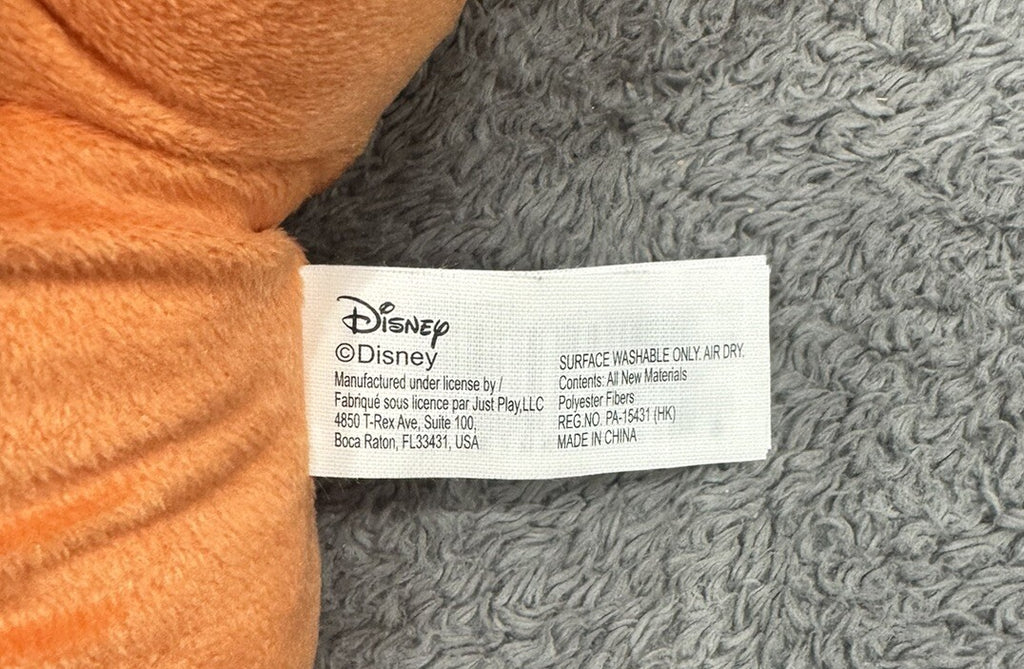 Disney Winnie the Pooh Tigger Soft Stuffed Sitting Plush 12" Toy Authentic