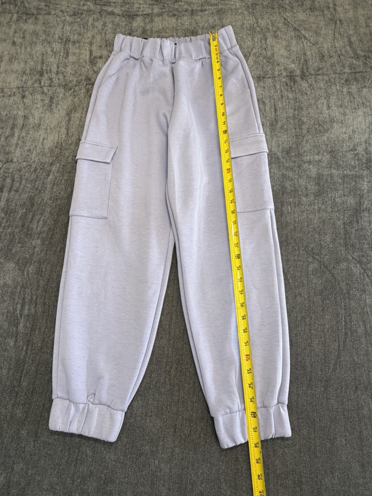 Express Cargo Joggers Women's Small Light Gray Elastic Waist Pull-On Classic