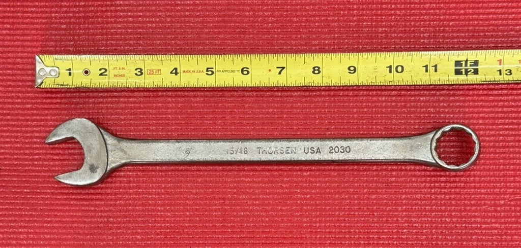 Thorsen Tools 2030, 15/16" Combination Wrench 12 PT Made in USA