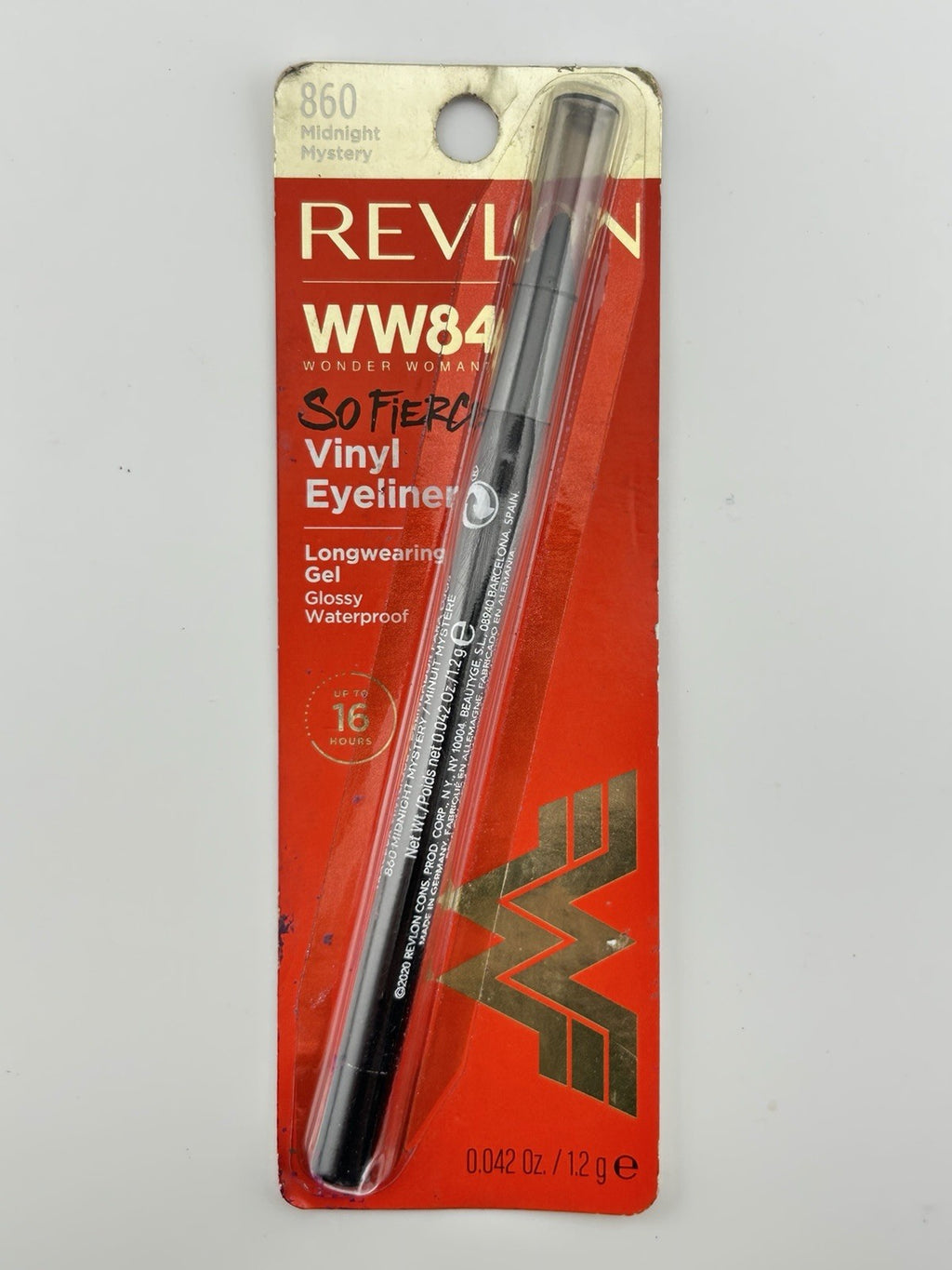 REVLON SO FIERCE VINYL EYELINER GEL Pencil 860 - MIDNIGHT MYSTERY WONDER WOMAN